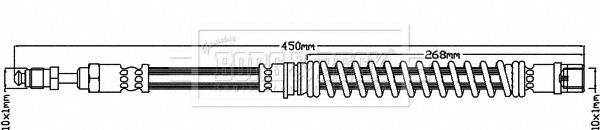 BORG & BECK Bremžu šļūtene BBH8117